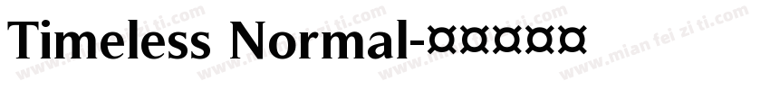 Timeless Normal字体转换